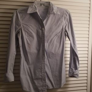 ❄J. Crew long-sleeve pinstripe oxford shirt